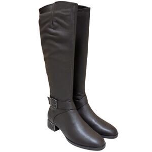 Kenneth Cole Women Branden Knee High Riding Boots Size US 5.5M Chocolate Brown